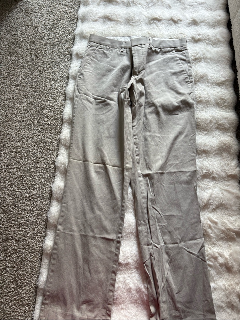 Express Men's Light Gray Chinos
